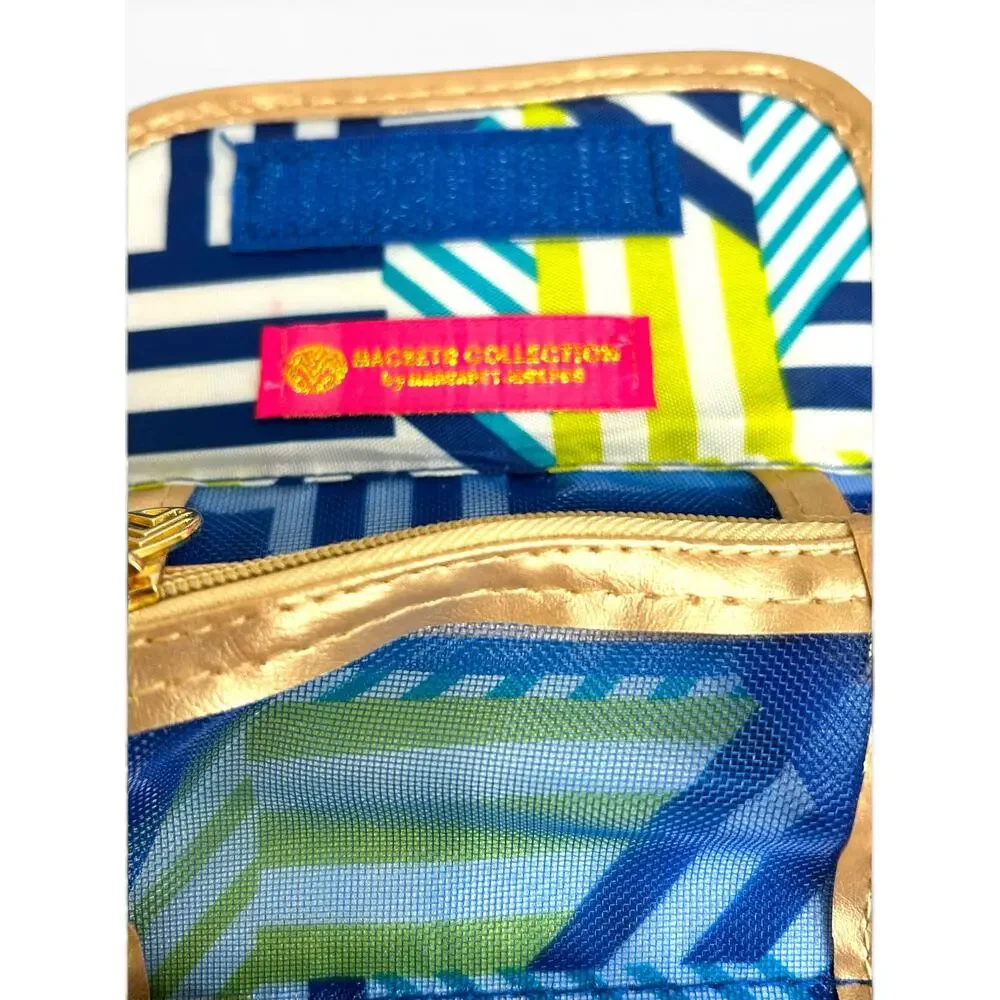 Macbeth Collection Margaret Josephs Travel Jewelry Roll Turquoise Gold Sea Life